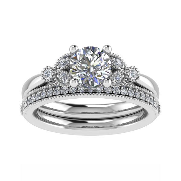 Aspen Lab Grown Round Diamond Vintage Ring