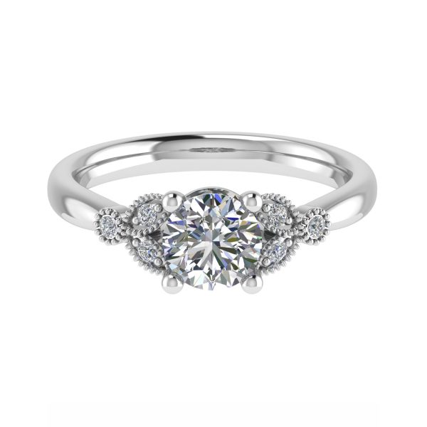 Aspen Lab Grown Round Diamond Vintage Ring