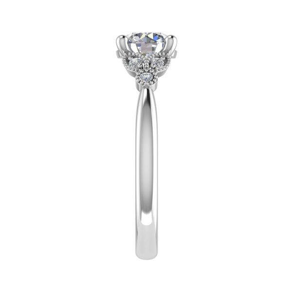 Aspen Lab Grown Round Diamond Vintage Ring