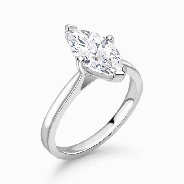 Carmen Lab Grown Marquise Solitaire Ring