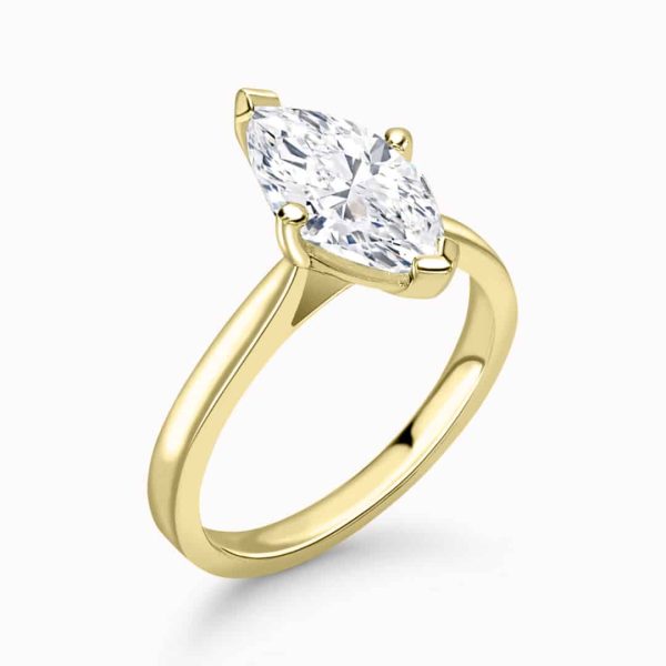 Carmen Lab Grown Marquise Solitaire Ring