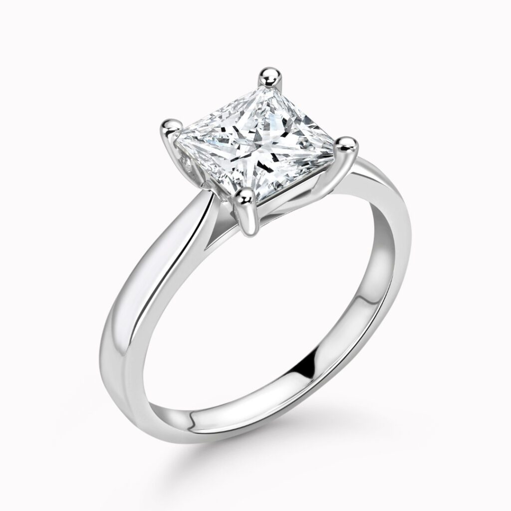 Dawn Lab Grown Princess Diamond Solitaire Ring