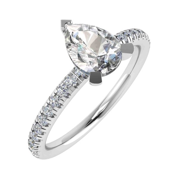 3 ct. Pear Shape Diamond Engagement Ring – Ascot Diamonds