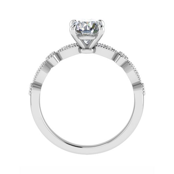 Primrose Lab Grown Round Diamond Vintage Ring