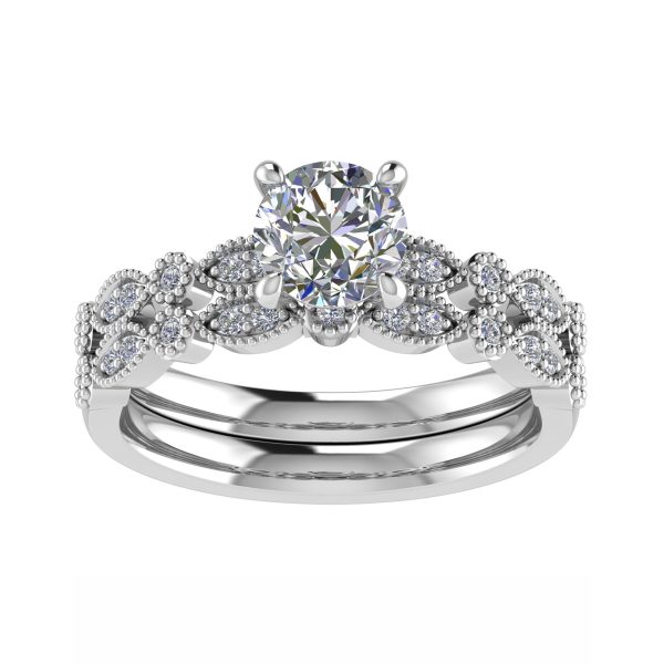 Primrose Natural Round Diamond Vintage Ring