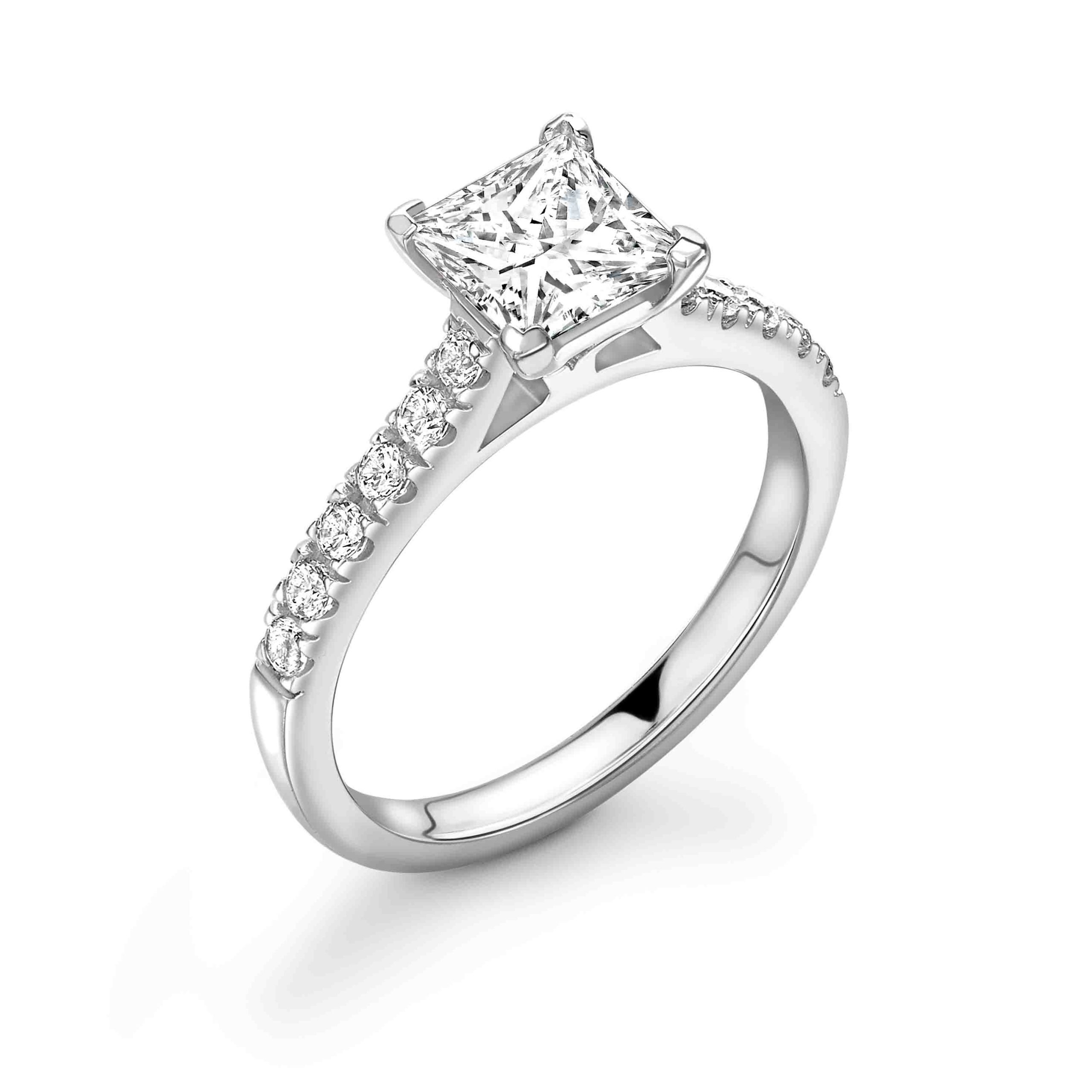 Sydney Natural Princess Sidestone Ring Bercotts Diamonds