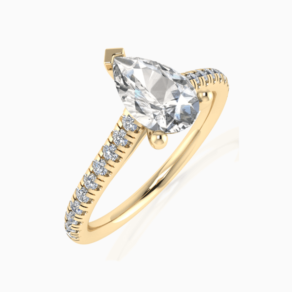 3 ct. Pear Shape Diamond Engagement Ring – Ascot Diamonds