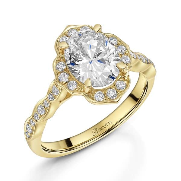 Piper Lab Grown Oval Diamond Vintage Ring