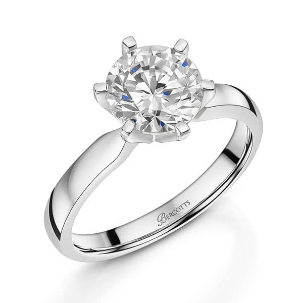 Giorgia Natural Round Diamond Solitaire Ring