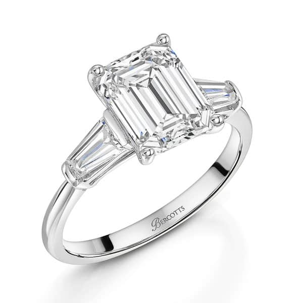 Marla Natural Emerald Trilogy Ring