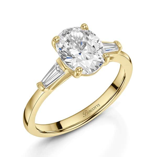 Marla Natural Oval Diamond Trilogy Ring