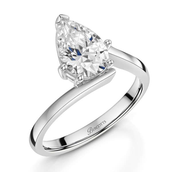 Arwen Lab Grown Pear Diamond Solitaire Ring