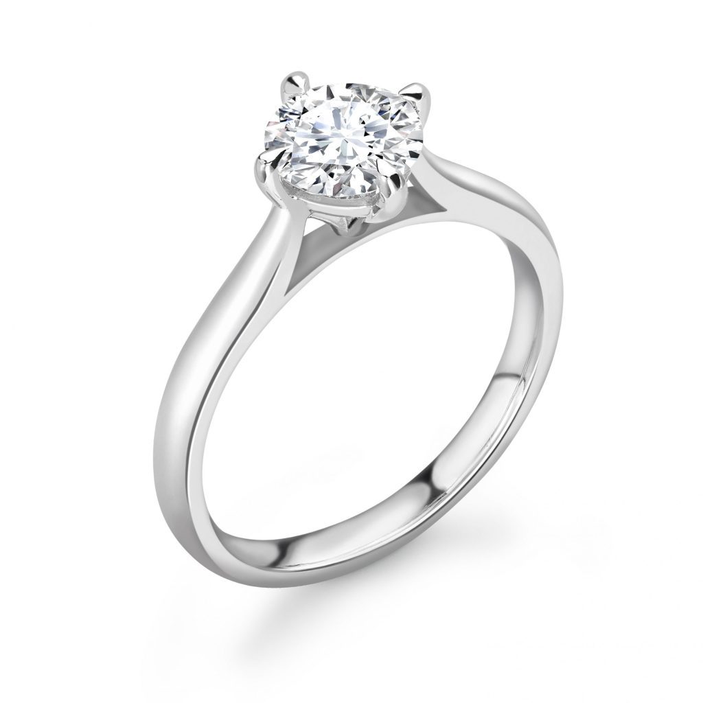 Round Diamond Compass Set Engagement Ring 1.50cts Bercott Jewellers