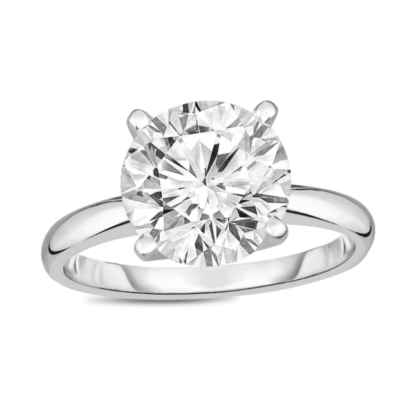 1 Carat IGI Certified Round Shape Lab Grown Diamond Engagement Ring | 14K  White Gold | Kylie Eternity Lab Diamond Ring | FG-VS1-VS2 Quality Friendly  Diamonds - Walmart.com