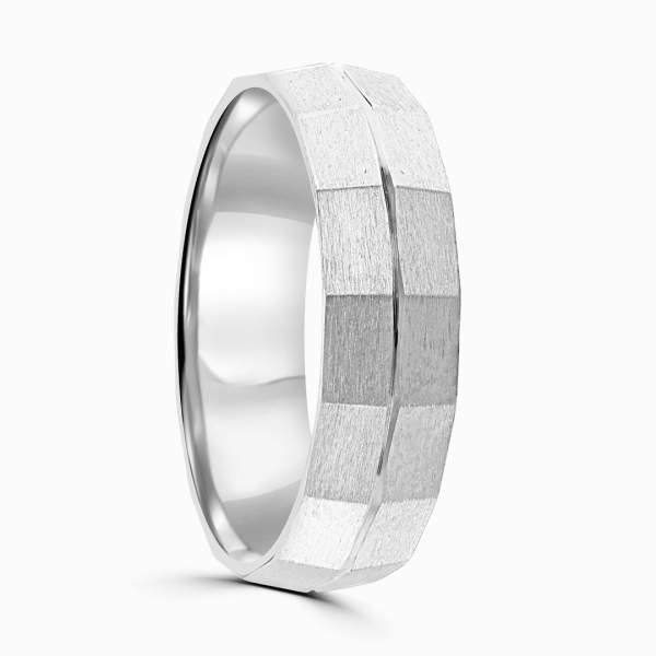 Axel Gents Patterned Wedding Ring