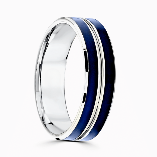 Tristan Gents Patterned Wedding Ring