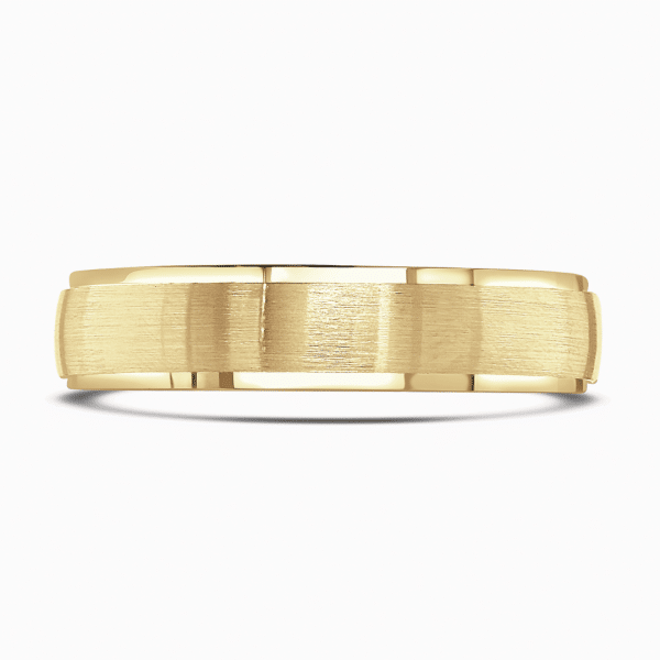 Zack Gents Patterned Wedding Ring