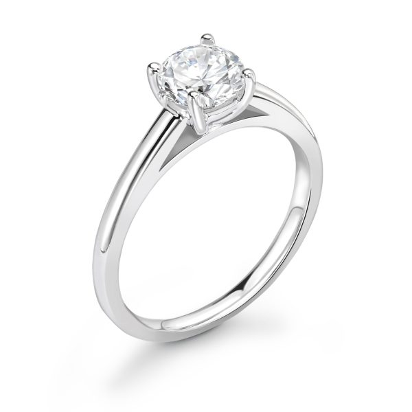 1.50ct D SI1 GIA Round Brilliant Cut Diamond Engagement Ring