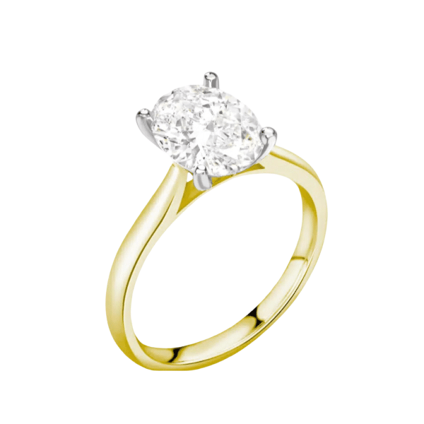 2.00ct I SI2 GIA Oval Cut Diamond Solitaire Engagement Ring