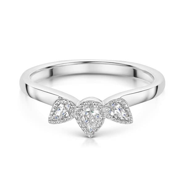 Eugenie Tiara Diamond Wedding Ring