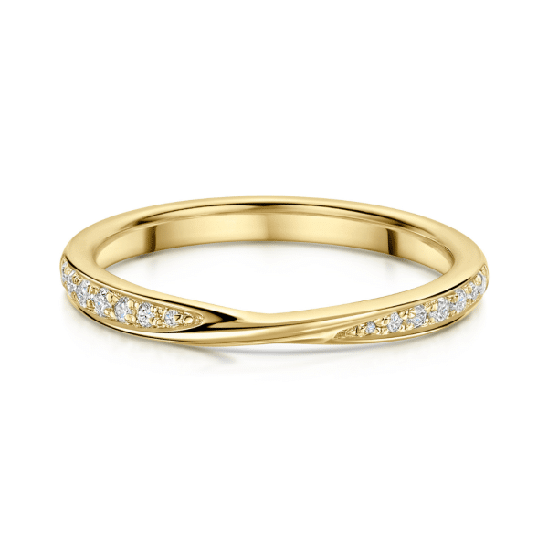 Addison Brilliant Cut Diamond Crossover Wedding Ring