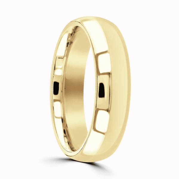 Gents Plain Softened Court Wedding Ring
