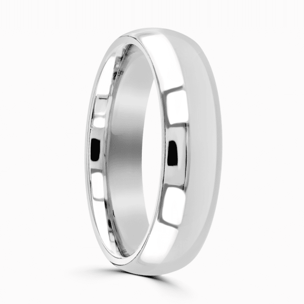 Gents Plain Court Wedding Ring
