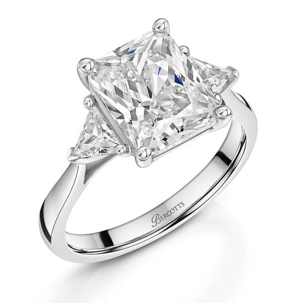 Juliana Natural Radiant Diamond Trilogy Ring